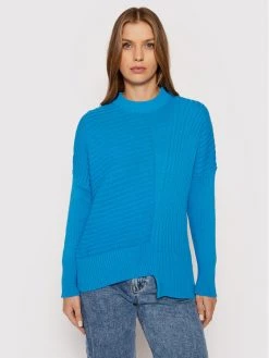 United Colors Of Benetton Γυναίκες Πουλόβερ 1398D100D Μπλε Relaxed Fit Μπλε