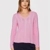 United Colors Of Benetton Γυναίκες Πουλόβερ 1498D4619 Ροζ Regular Fit Ροζ