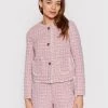 United Colors Of Benetton Γυναίκες Σακάκια & Μπλέιζερ Μπλέιζερ 21ZTDW009 Ροζ Regular Fit Ροζ