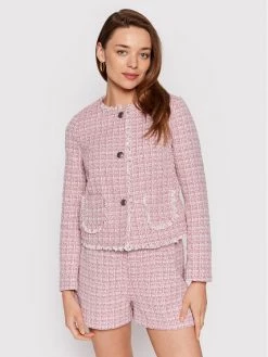 United Colors Of Benetton Γυναίκες Σακάκια & Μπλέιζερ Μπλέιζερ 21ZTDW009 Ροζ Regular Fit Ροζ