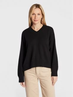 United Colors Of Benetton Γυναίκες Πουλόβερ 1040D400B Μαύρο Regular Fit Μαύρο