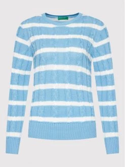United Colors Of Benetton Γυναίκες Πουλόβερ 1594E101O Μπλε Regular Fit Μπλε -United Colors Of Benetton Κατάστημα unnamed file 3972