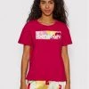 United Colors Of Benetton Γυναίκες T-shirts T-Shirt 3MI5D100R Ροζ Regular Fit Ροζ