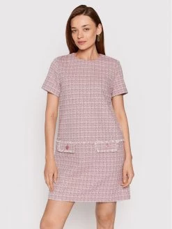 United Colors Of Benetton Γυναίκες Καθημερινά Φορέματα Φόρεμα καθημερινό 41ZTDV00F Ροζ Regular Fit Ροζ