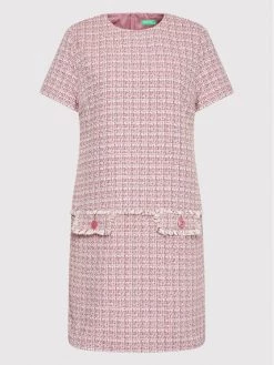 United Colors Of Benetton Γυναίκες Καθημερινά Φορέματα Φόρεμα καθημερινό 41ZTDV00F Ροζ Regular Fit Ροζ -United Colors Of Benetton Κατάστημα unnamed file 4013