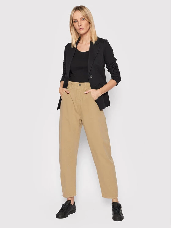 United Colors Of Benetton Γυναίκες Υφασμάτινα Παντελόνια Παντελόνι υφασμάτινο 4DUKDF008 Μπεζ Relaxed Fit Μπεζ 2 United Colors Of Benetton Γυναίκες Υφασμάτινα Παντελόνια Παντελόνι υφασμάτινο 4DUKDF008 Μπεζ Relaxed Fit Μπεζ - Image 2