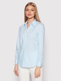 United Colors Of Benetton Γυναίκες Casual Πουκάμισα Πουκάμισο 5BRP5QCM3 Μπλε Regular Fit Μπλε