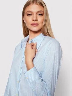 United Colors Of Benetton Γυναίκες Casual Πουκάμισα Πουκάμισο 5BRP5QCM3 Μπλε Regular Fit Μπλε -United Colors Of Benetton Κατάστημα unnamed file 4052