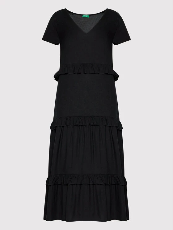 United Colors Of Benetton Γυναίκες Καθημερινά Φορέματα Φόρεμα καθημερινό 4SAF5V00M Μαύρο Regular Fit Μαύρο 5 United Colors Of Benetton Γυναίκες Καθημερινά Φορέματα Φόρεμα καθημερινό 4SAF5V00M Μαύρο Regular Fit Μαύρο - Image 5