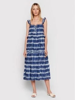 United Colors Of Benetton Γυναίκες Καλοκαιρινά Φορέματα Φόρεμα καλοκαιρινό 4Q1G5V008 Σκούρο μπλε Regular Fit Σκούρο μπλε