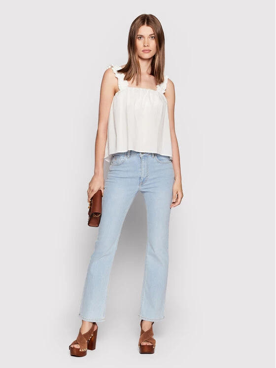 United Colors Of Benetton Γυναίκες Tops Τοπ 4CQY5H001 Λευκό Regular Fit Λευκό 2 United Colors Of Benetton Γυναίκες Tops Τοπ 4CQY5H001 Λευκό Regular Fit Λευκό - Image 2