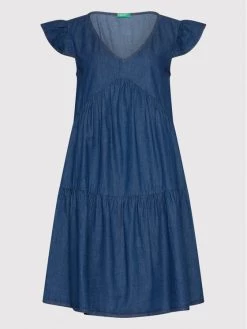 United Colors Of Benetton Γυναίκες Τζιν Φορέματα Φόρεμα τζιν 4DHJ5V00G Σκούρο μπλε Regular Fit Σκούρο μπλε -United Colors Of Benetton Κατάστημα unnamed file 4097