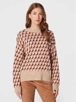 United Colors Of Benetton Γυναίκες Πουλόβερ 103FE200L Έγχρωμο Relaxed Fit Έγχρωμο