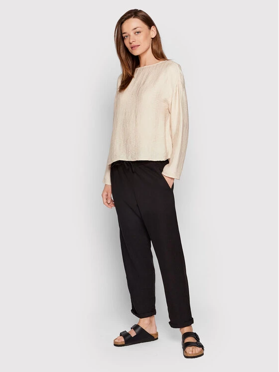 United Colors Of Benetton Γυναίκες Υφασμάτινα Παντελόνια Παντελόνι υφασμάτινο 42F95F002 Μαύρο Relaxed Fit Μαύρο 2 United Colors Of Benetton Γυναίκες Υφασμάτινα Παντελόνια Παντελόνι υφασμάτινο 42F95F002 Μαύρο Relaxed Fit Μαύρο - Image 2