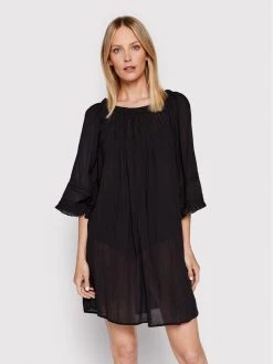 United Colors Of Benetton Γυναίκες Καλοκαιρινά Φορέματα Φόρεμα καλοκαιρινό 4DW35V00L Μαύρο Regular Fit Μαύρο