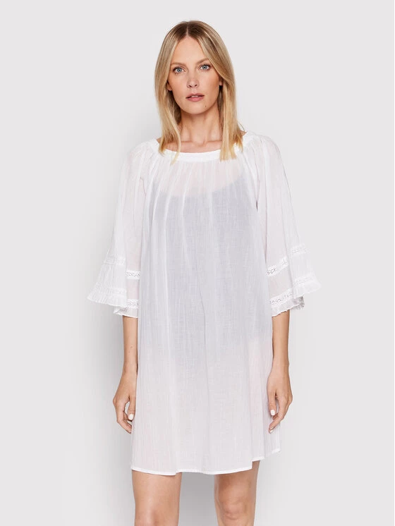 United Colors Of Benetton Γυναίκες Καλοκαιρινά Φορέματα Φόρεμα καλοκαιρινό 4DW35V00L Λευκό Regular Fit Λευκό 1 United Colors Of Benetton Γυναίκες Καλοκαιρινά Φορέματα Φόρεμα καλοκαιρινό 4DW35V00L Λευκό Regular Fit Λευκό