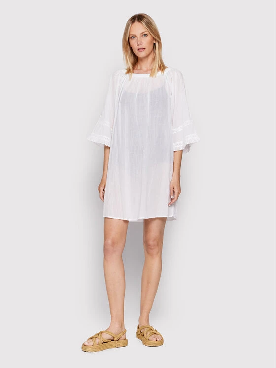 United Colors Of Benetton Γυναίκες Καλοκαιρινά Φορέματα Φόρεμα καλοκαιρινό 4DW35V00L Λευκό Regular Fit Λευκό 2 United Colors Of Benetton Γυναίκες Καλοκαιρινά Φορέματα Φόρεμα καλοκαιρινό 4DW35V00L Λευκό Regular Fit Λευκό - Image 2