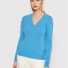 United Colors Of Benetton Γυναίκες Πουλόβερ 1002D4488 Μπλε Regular Fit Μπλε
