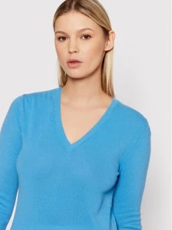 United Colors Of Benetton Γυναίκες Πουλόβερ 1002D4488 Μπλε Regular Fit Μπλε -United Colors Of Benetton Κατάστημα unnamed file 4269
