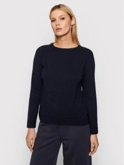 United Colors Of Benetton Γυναίκες Πουλόβερ 1035D1P17 Σκούρο μπλε Regular Fit Σκούρο μπλε