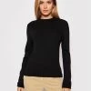 United Colors Of Benetton Γυναίκες Πουλόβερ 1035D2509 Μαύρο Regular Fit Μαύρο
