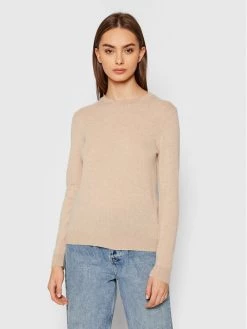 United Colors Of Benetton Γυναίκες Πουλόβερ 1033D1M78 Μπεζ Regular Fit Μπεζ