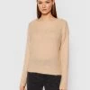 United Colors Of Benetton Γυναίκες Πουλόβερ 1042E1P28 Μπεζ Relaxed Fit Μπεζ