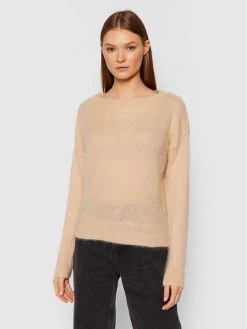 United Colors Of Benetton Γυναίκες Πουλόβερ 1042E1P28 Μπεζ Relaxed Fit Μπεζ