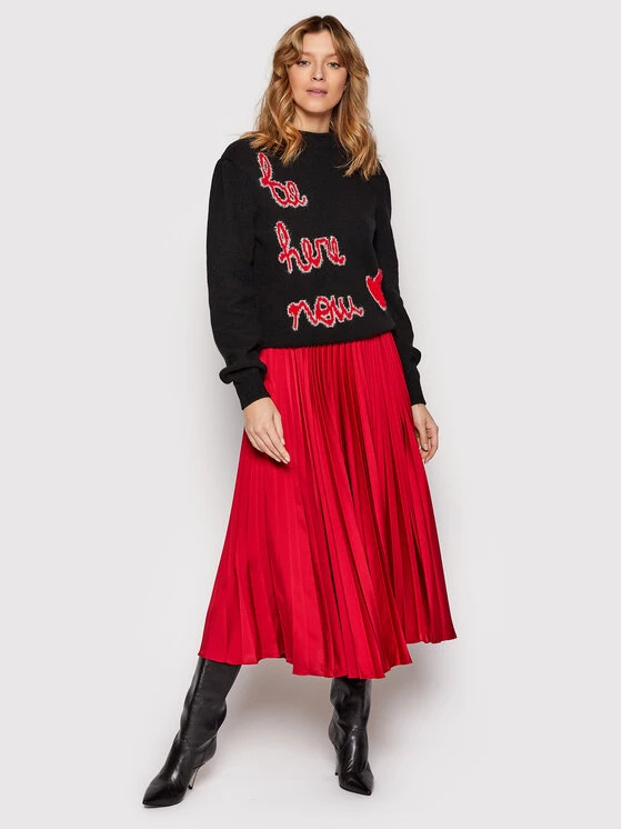 United Colors Of Benetton Γυναίκες Πουλόβερ 1144E200G Μαύρο Relaxed Fit Μαύρο 2 United Colors Of Benetton Γυναίκες Πουλόβερ 1144E200G Μαύρο Relaxed Fit Μαύρο - Image 2