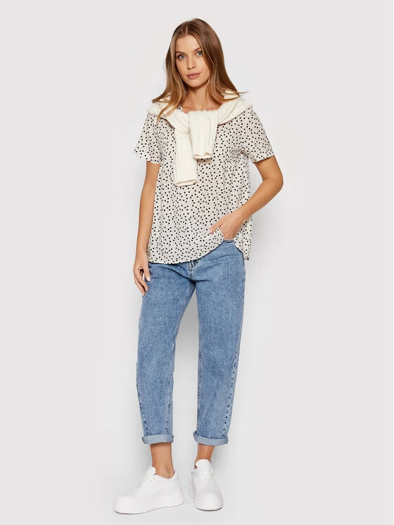 United Colors Of Benetton Γυναίκες Μπλουζάκια Μπλουζάκι 5OA95QBA4 Μπεζ Regular Fit Μπεζ 2 United Colors Of Benetton Γυναίκες Μπλουζάκια Μπλουζάκι 5OA95QBA4 Μπεζ Regular Fit Μπεζ - Image 2