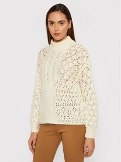 United Colors Of Benetton Γυναίκες Πουλόβερ 114UD200E Μπεζ Relaxed Fit Μπεζ