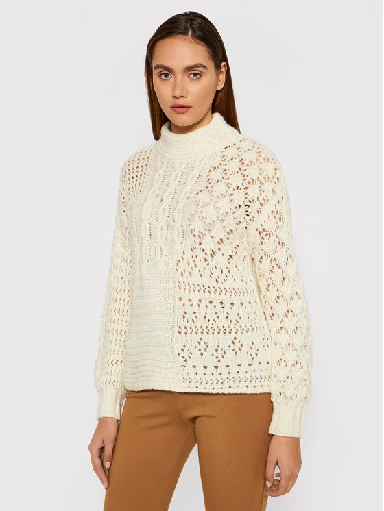 United Colors Of Benetton Γυναίκες Πουλόβερ 114UD200E Μπεζ Relaxed Fit Μπεζ 1 United Colors Of Benetton Γυναίκες Πουλόβερ 114UD200E Μπεζ Relaxed Fit Μπεζ