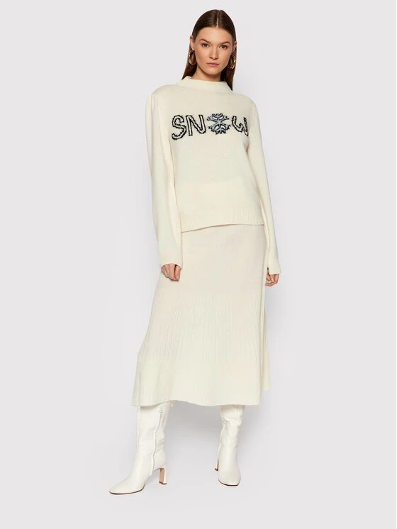 United Colors Of Benetton Γυναίκες Πουλόβερ 1144E200G Μπεζ Relaxed Fit Μπεζ 2 United Colors Of Benetton Γυναίκες Πουλόβερ 1144E200G Μπεζ Relaxed Fit Μπεζ - Image 2