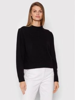 United Colors Of Benetton Γυναίκες Πουλόβερ 1244D200D Μαύρο Regular Fit Μαύρο