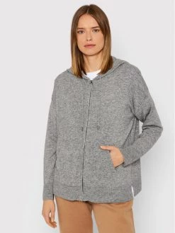 United Colors Of Benetton Γυναίκες Μπλούζες Με Κουκούλα Μπλούζα 1035D5006 Γκρι Relaxed Fit Γκρι