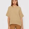United Colors Of Benetton Γυναίκες Πουλόβερ 1044D100O Καφέ Relaxed Fit Καφέ