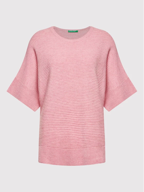 United Colors Of Benetton Γυναίκες Πουλόβερ 1044D100O Ροζ Relaxed Fit Ροζ 5 United Colors Of Benetton Γυναίκες Πουλόβερ 1044D100O Ροζ Relaxed Fit Ροζ - Image 5