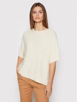 United Colors Of Benetton Γυναίκες Πουλόβερ 1044D100O Μπεζ Oversize Μπεζ
