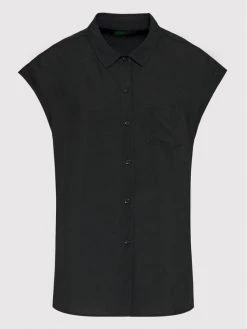 United Colors Of Benetton Γυναίκες Casual Πουκάμισα Πουκάμισο 5SF05QCM5 Μαύρο Regular Fit Μαύρο -United Colors Of Benetton Κατάστημα unnamed file 448