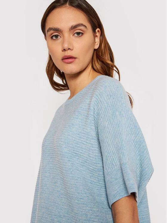 United Colors Of Benetton Γυναίκες Πουλόβερ 1044D100O Μπλε Relaxed Fit Μπλε 4 United Colors Of Benetton Γυναίκες Πουλόβερ 1044D100O Μπλε Relaxed Fit Μπλε - Image 4