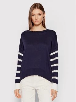 United Colors Of Benetton Γυναίκες Πουλόβερ 102ME1N93 Σκούρο μπλε Relaxed Fit Σκούρο μπλε