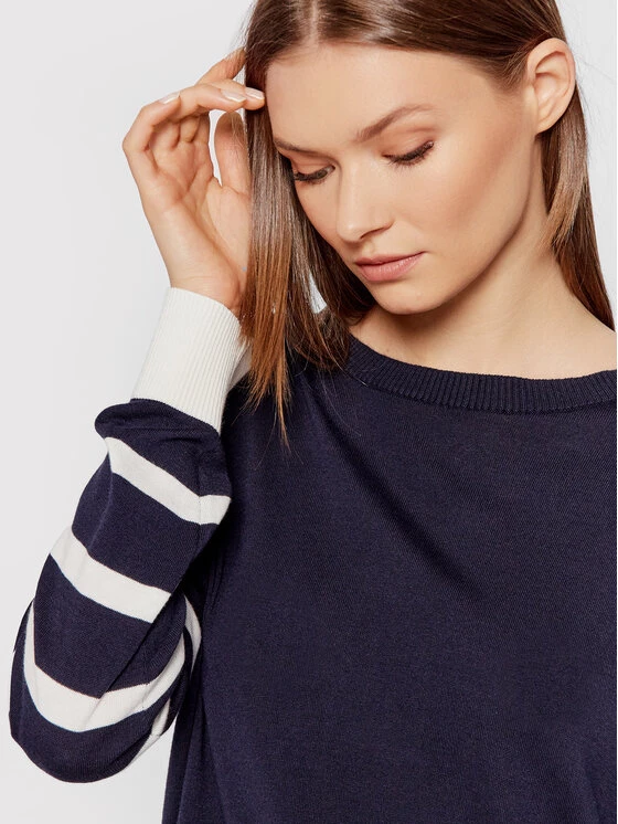 United Colors Of Benetton Γυναίκες Πουλόβερ 102ME1N93 Σκούρο μπλε Relaxed Fit Σκούρο μπλε 4 United Colors Of Benetton Γυναίκες Πουλόβερ 102ME1N93 Σκούρο μπλε Relaxed Fit Σκούρο μπλε - Image 4