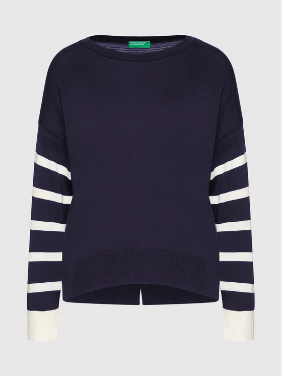 United Colors Of Benetton Γυναίκες Πουλόβερ 102ME1N93 Σκούρο μπλε Relaxed Fit Σκούρο μπλε 5 United Colors Of Benetton Γυναίκες Πουλόβερ 102ME1N93 Σκούρο μπλε Relaxed Fit Σκούρο μπλε - Image 5