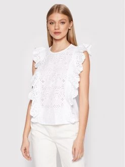 United Colors Of Benetton Γυναίκες Μπλουζάκια Μπλουζάκι 5PQYD101D Λευκό Regular Fit Λευκό