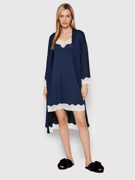 United Colors Of Benetton Γυναίκες Νυχτικά & Μεσοφόρια Νυχτικό 3Z123V130 Σκούρο μπλε Regular Fit Σκούρο μπλε 2 United Colors Of Benetton Γυναίκες Νυχτικά & Μεσοφόρια Νυχτικό 3Z123V130 Σκούρο μπλε Regular Fit Σκούρο μπλε - Image 2