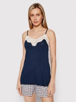 United Colors Of Benetton Γυναίκες Μπλούζες & Μπλουζάκια Πιτζάμας Μπλούζα πιτζάμας 3Z123H422 Σκούρο μπλε Regular Fit Σκούρο μπλε