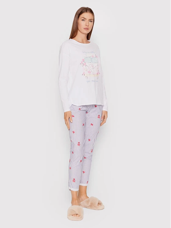 United Colors Of Benetton Γυναίκες Μπλούζες & Μπλουζάκια Πιτζάμας Μπλούζα πιτζάμας 30963M00U Λευκό Relaxed Fit Λευκό 2 United Colors Of Benetton Γυναίκες Μπλούζες & Μπλουζάκια Πιτζάμας Μπλούζα πιτζάμας 30963M00U Λευκό Relaxed Fit Λευκό - Image 2