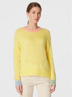 United Colors Of Benetton Γυναίκες Πουλόβερ 1042E102Z Κίτρινο Regular Fit Κίτρινο