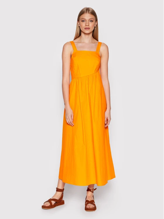 United Colors Of Benetton Γυναίκες Καθημερινά Φορέματα Φόρεμα καθημερινό 4EW7DV01O Πορτοκαλί Regular Fit Πορτοκαλί 2 United Colors Of Benetton Γυναίκες Καθημερινά Φορέματα Φόρεμα καθημερινό 4EW7DV01O Πορτοκαλί Regular Fit Πορτοκαλί - Image 2