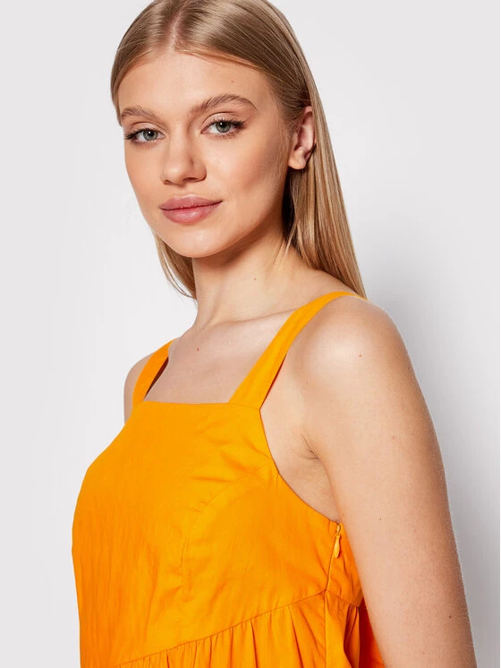 United Colors Of Benetton Γυναίκες Καθημερινά Φορέματα Φόρεμα καθημερινό 4EW7DV01O Πορτοκαλί Regular Fit Πορτοκαλί 4 United Colors Of Benetton Γυναίκες Καθημερινά Φορέματα Φόρεμα καθημερινό 4EW7DV01O Πορτοκαλί Regular Fit Πορτοκαλί - Image 4